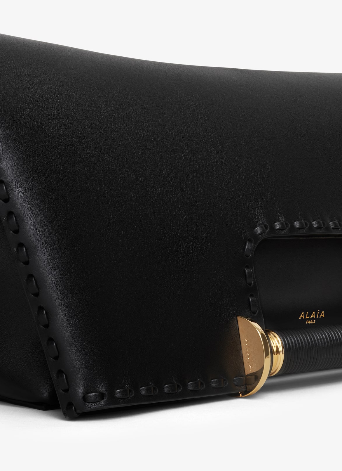 BOBINE TOTE BAG IN CALFSKIN ALAÏA BLACK BOBINE TOTE BAG IN CALFSKIN